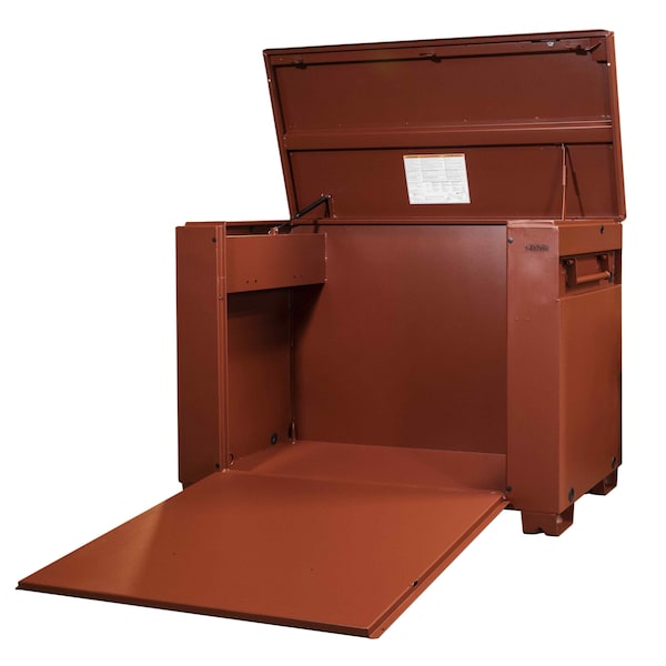 Crescent Jobox Drop-Front Jobsite Box, Brown, 60 in W x 31 in D x 45 in H - 1-657990
