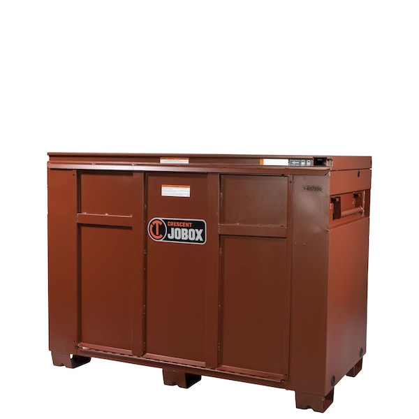 Crescent Jobox Drop-Front Jobsite Box, Brown, 60 in W x 31 in D x 45 in H - 1-657990