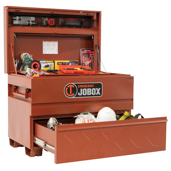Crescent Jobox Heavy-Duty Chest, Brown, 48 in W x 30 in D x 36-3/4 in H - 2-656990