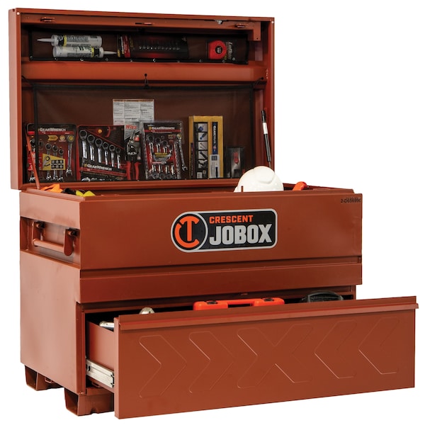 Crescent Jobox Heavy-Duty Chest, Brown, 48 in W x 30 in D x 36-3/4 in H - 2-656990