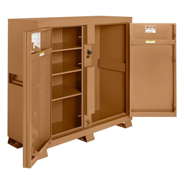 Knaack Model 111 JOBMASTER Jobsite Cabinet, Tan, 60" W x 24" D x 60" H - 111