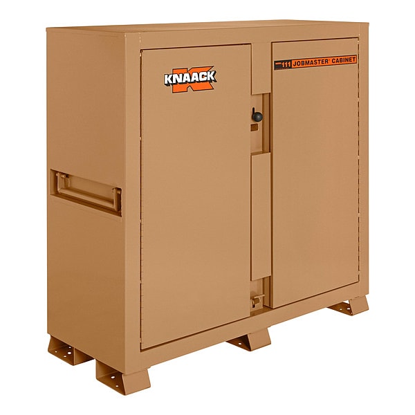 Knaack Model 111 JOBMASTER Jobsite Cabinet, Tan, 60" W x 24" D x 60" H - 111