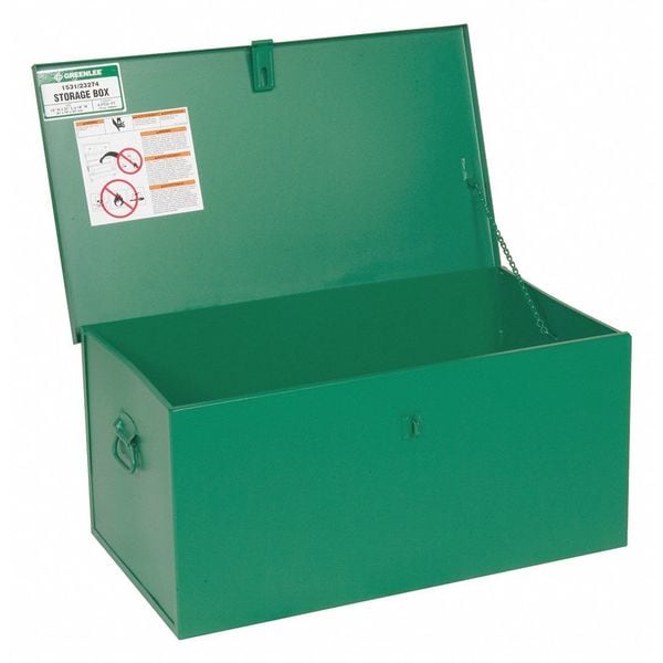 Greenlee Welder's Box, Green, 31 in W x 18 in D x 15 in H - 1531