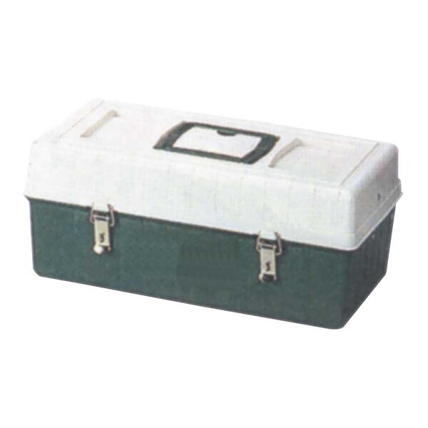 Stm 2 Levered-Tray Tool Box, Plastic, 16-1/2 in W x 9-1/4 in D x 7 in H - 326546