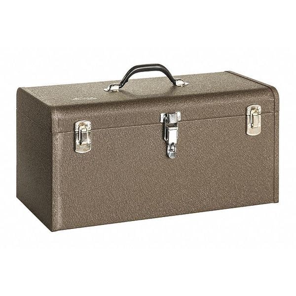 Kennedy Tool Box, Steel, Brown, 20-1/8" W x 8-5/8" D x 9-3/4" H - K20B