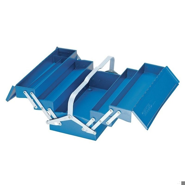 Gedore Tool Box, Steel, Blue, 16-1/2 in W x 9 in D x 8 in H - 1265 L