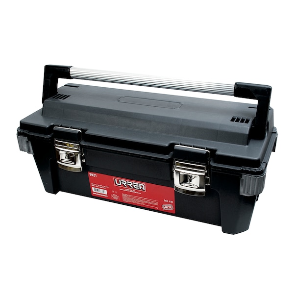 Urrea Tool Box, Plastic, Black, 25 in W x 11 in D x 10-1/2 in H - 9921