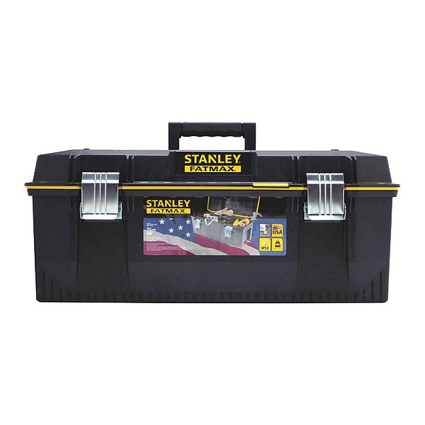 Stanley FATMAX Tool Box, Structural Foam, Black, 28 in W x 12-1/2 in D x 11-1/2 in H - 028001L