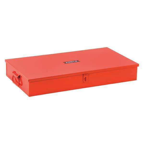 Proto Socket Set Box, Steel, Red, 27 in W x 15-1/4 in D x 5-1/2 in H - J5697R