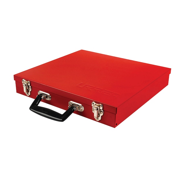 Urrea Tool Box, Steel, Red, 13 in W x 12 in D - 4019