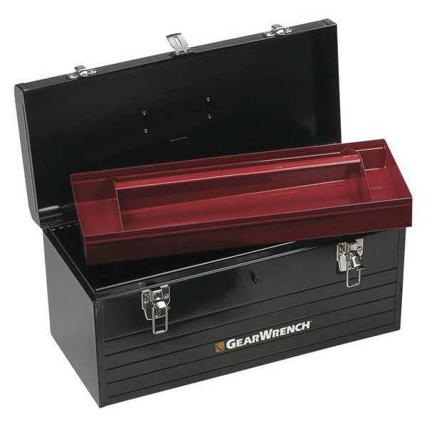 Gearwrench Tool Box, Steel, Black, 19 in W x 6 in D x 6-1/2 in H - 83130