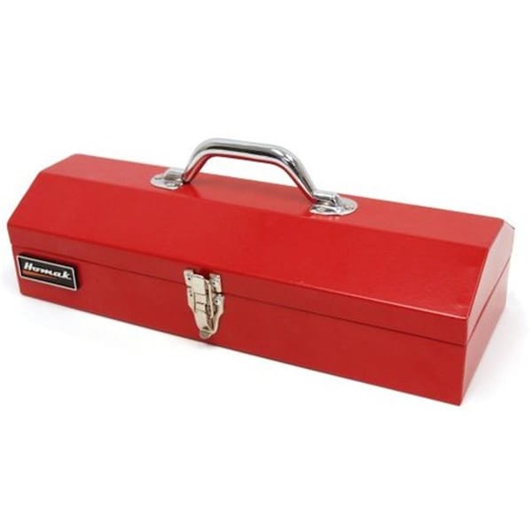 Homak 16 Inch Red Metal Toolbox Low Profile - HO297202