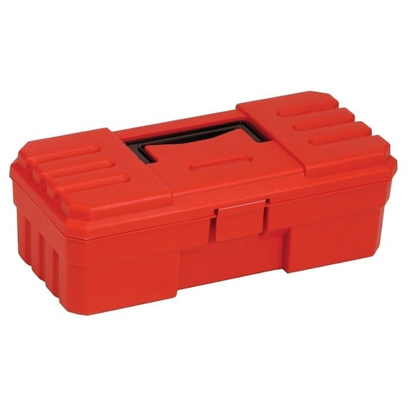 Quantum Storage Systems Tool Box, Polypropylene, Red, 12 in W x 5-1/2 in D x 4 in H - RTB12