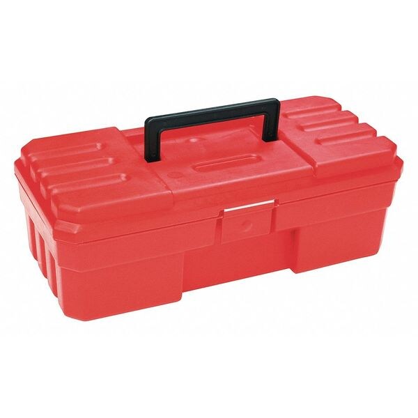 Akro-Mils Probox Tool Box, Plastic, Red, 12 in W x 5-1/2 in D x 4 in H - 9912