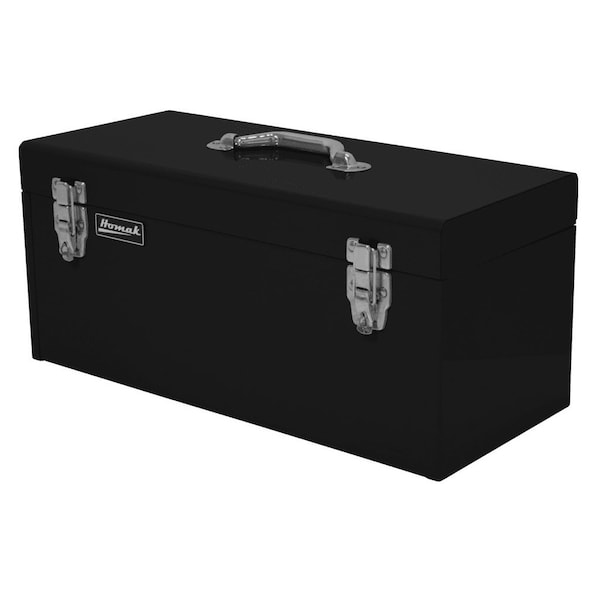 Homak 20in Black High Tool Box w/ Black Metal Tray - BK00120920