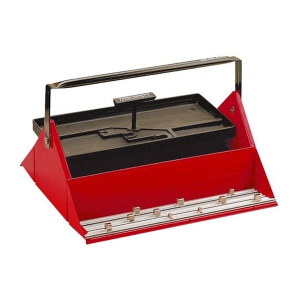 Teng Tools 17.7 Inch Steel Cantilever Barn Style Empty Portable Tool Box - TC450