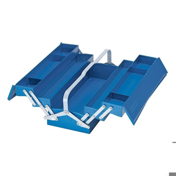 Gedore Tool Box, Steel, Blue, 21 in W x 9 in D x 8 in H - 1335 L