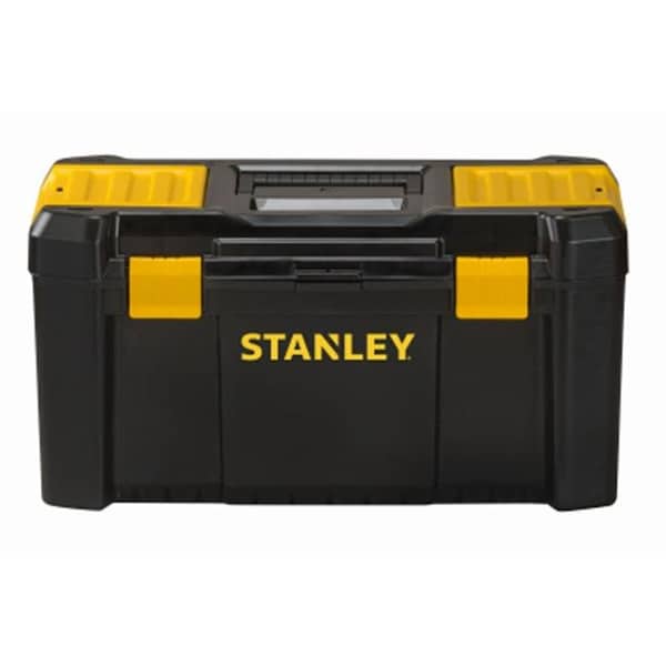 Paricon Tool Box, Black/Yellow, 19 in W x 10 in D x 10 in H - 209710