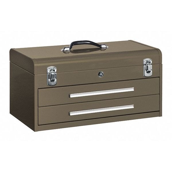 Kennedy 2-Drawer Tool Box, Steel, Brown, 20 in W x 8-1/2 in D x 9-3/4 in H - 220B