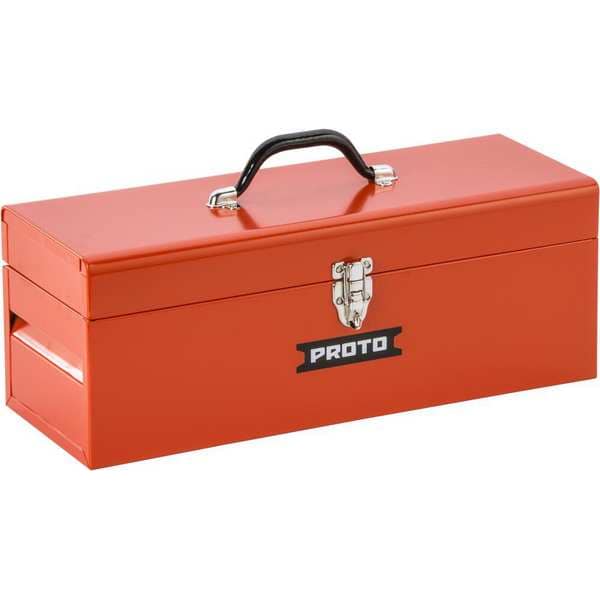 Proto Tool Box, Steel, Red, 19 in W x 8-1/2 in D x 9-1/2 in H - J9977R