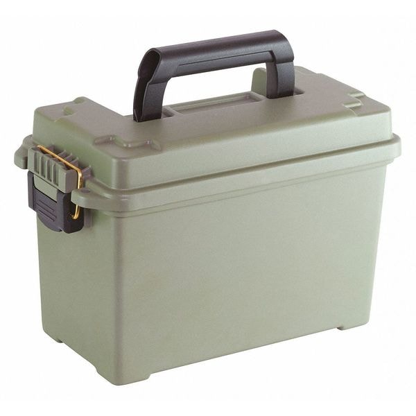 Plano Tool Box, Plastic, Green, 13-3/4 in W x 7 in D x 8-3/4 in H - 171200