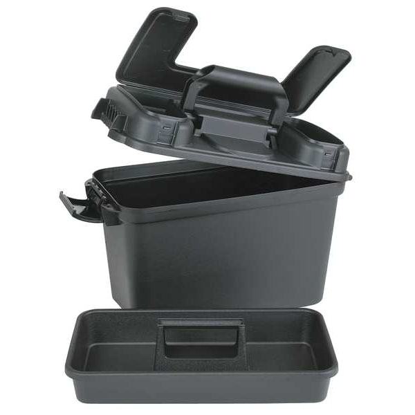 Flambeau Gear Box, Plastic, Black, 13 in W x 7 in D x 7 in H - T1408B