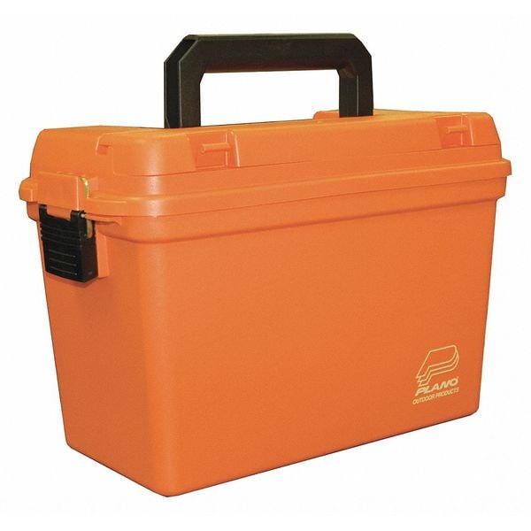 Plano Emergency Supply Tool Box, Plastic, Orange, 15 in W x 8 in D x 10 in H - 161250