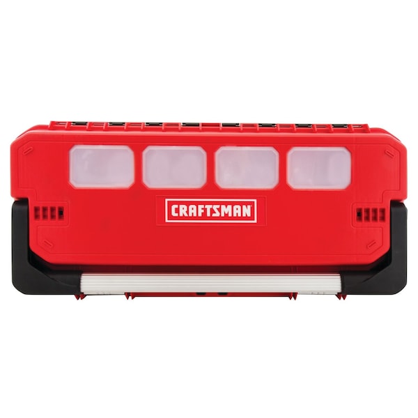 Craftsman Tool Box, Black/Red, 26 in W x 11-3/4 in D x 11 in H - CMST26320L