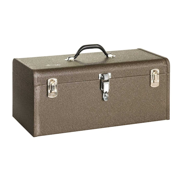 Kennedy Tool Box, Steel, Brown, 20 in W x 7 in D x 7-1/4 in H - 5220B