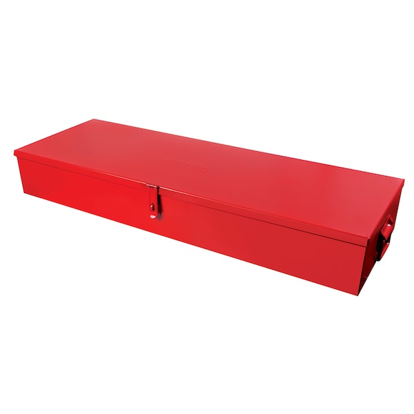 Urrea Tool Box, Metal, Red, 35 in L x 11-3/4 in W x 4-7/8 in D, Capacity 2007 cu in - 5896