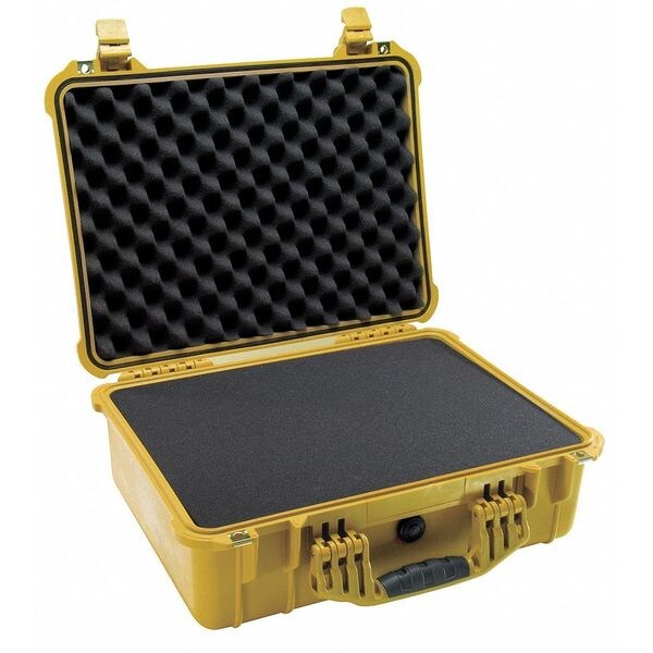 Pelican Yellow Protective Case, 19.78"L x 15.77"W x 7.41"D - 1520-000-240