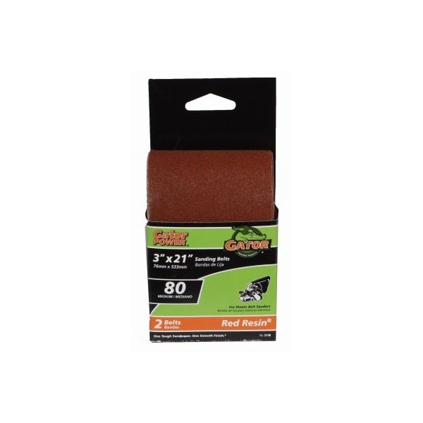 Gator Finishing 2PK Cinta de lijado 3x21 80G - 3146