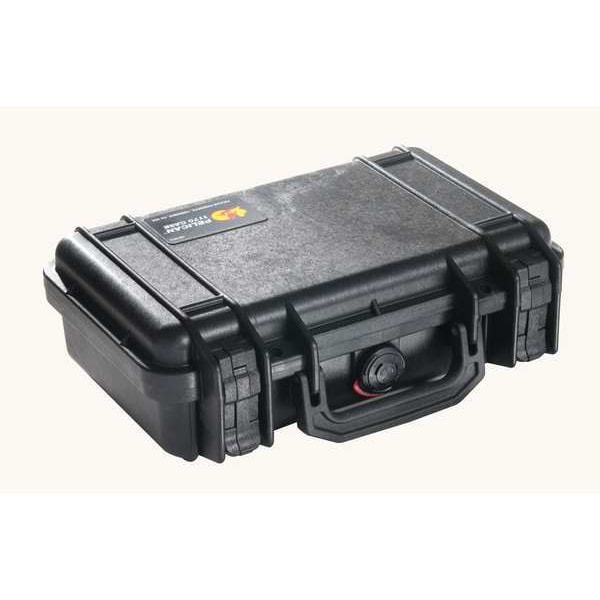 Pelican Black Protective Case, 11.64"L x 8.34"W x 3.78"D - 1170-001-110