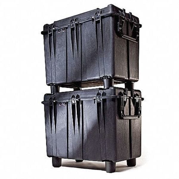 Pelican Black Protective Case, 39.95"L x 23.45"W x 28.6"D - 0500-000-110