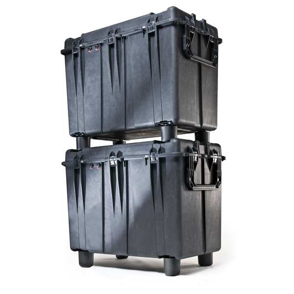 Pelican Black Protective Case, 39.95"L x 23.45"W x 28.6"D - 0500-000-110