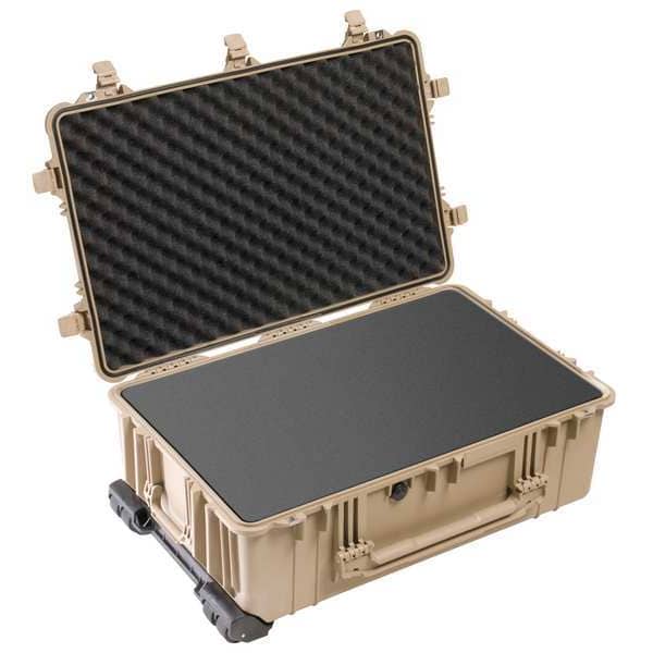 Pelican Desert Tan Protective Case, 31.59"L x 20.47"W x 12.45"D - 1650