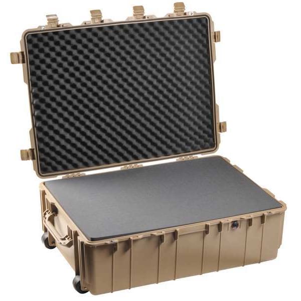 Pelican Desert Tan Protective Case, 37-1/2"L x 27.13"W x 14.37"D - 1730