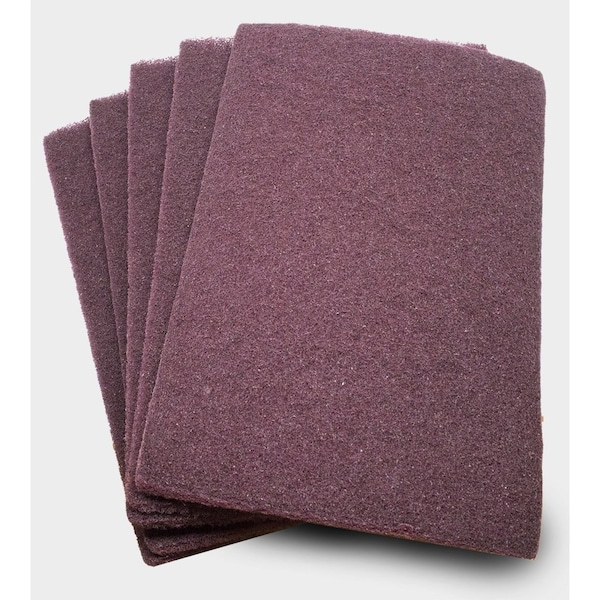 Almohadilla de mano de óxido de aluminio de 6" x 9" MAROON - NW-HPMAROON de Continental Abrasives.