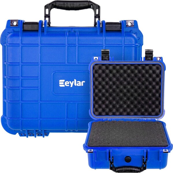 Eylar Compact 13.37in Gear Hard Case Waterproof w/ Foam Blue - SA00001-BLU