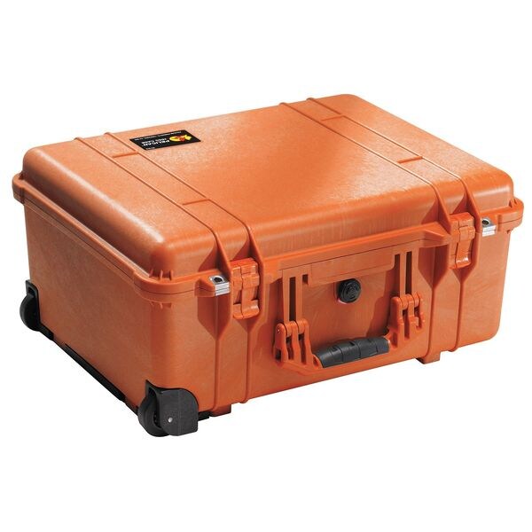Pelican Orange Protective Case, 22.07"L x 17.92"W x 10.42"D - 1560NF