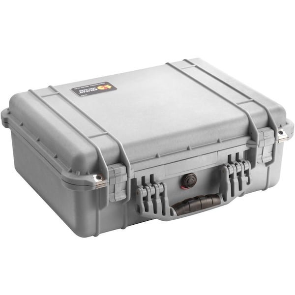 Pelican Silver Protective Case, 19.78"L x 15.77"W x 7.41"D - 1520-001-180