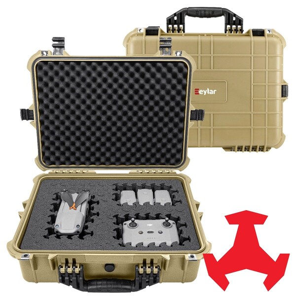 Eylar 20in Large Hard Case Equipped With Ragar Reconfigurable & Reusable XP Crosslinked Foam Insert - SA00002-TAN-RG-XP