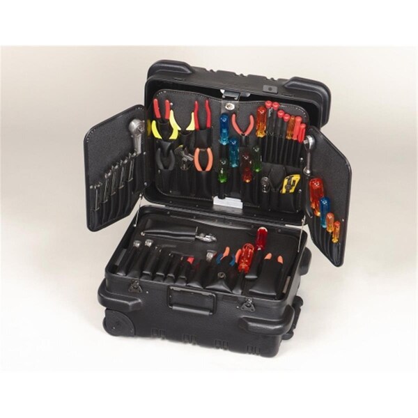 Chicago Case Co MMST21CARTW Military Ready Black Tool Case - 95-8594