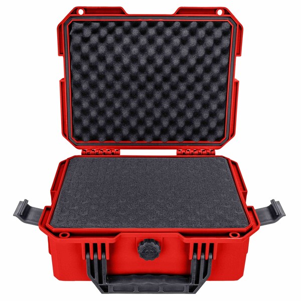 Eylar Intact 13.8in Stacker Series Compact Hard Gear Case with Foam Red - NG00011-RED