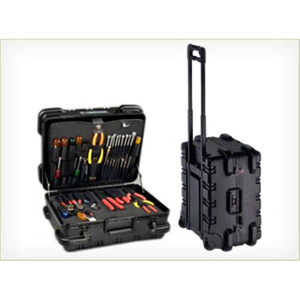 Chicago Case Co MMST9CART Military Ready Black Tool Case - 95-8586