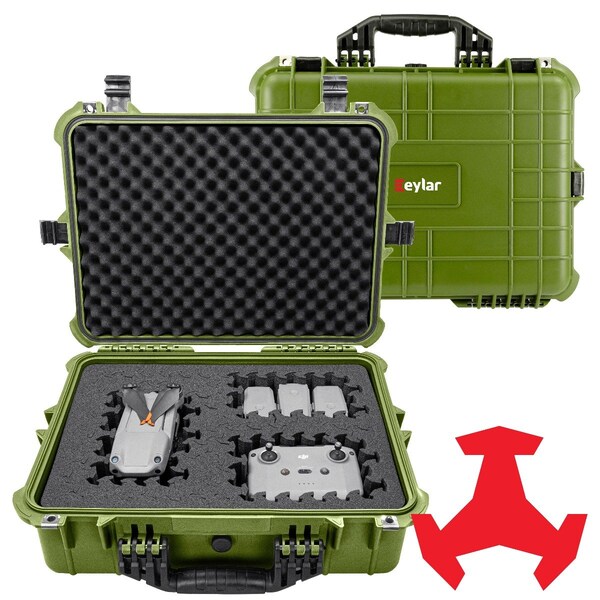 Eylar 20in Large Hard Case Equipped With Ragar Reconfigurable & Reusable XP Crosslinked Foam Insert - SA00002-GRN-RG-XP