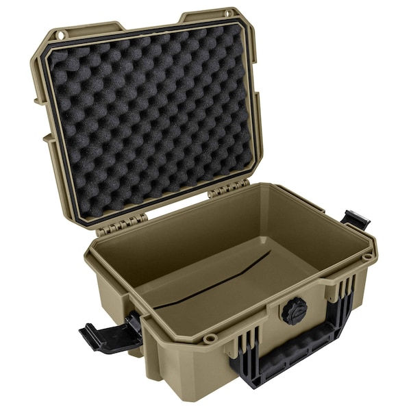 Eylar Intact 13.8in Stacker Series Compact Hard Gear Case with Foam Green - NG00011-GRN