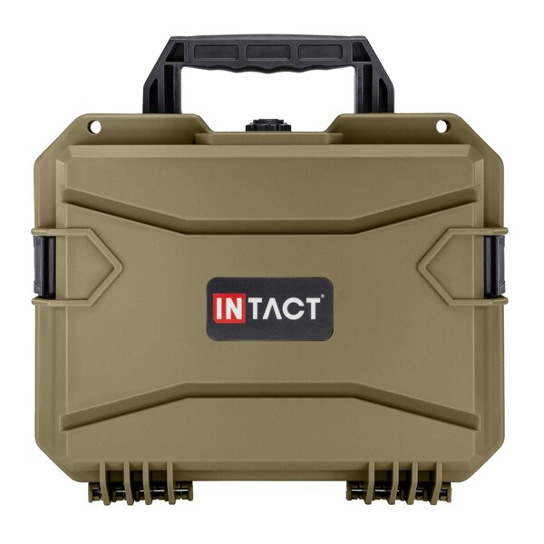 Eylar Intact 13.8in Stacker Series Compact Hard Gear Case with Foam Green - NG00011-GRN