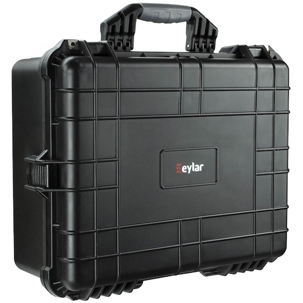 Eylar Large 20.62in Gear Hard Case Waterproof w/ Foam Black - SA00003