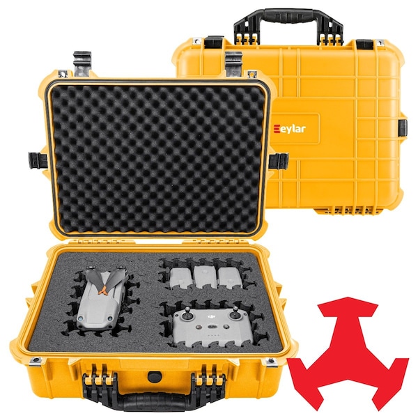 Eylar 20in Large Hard Case Equipped With Ragar Reconfigurable & Reusable XP Crosslinked Foam Insert - SA00002-YLW-RG-XP